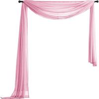 QUERBEHANG 1ER SET HxB 140x600 Hellrosa - Hellrosa, Textil (140/600cm) - Gardinenbox