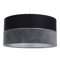 HÄNGELEUCHTE Grau 50/25 cm - Schwarz/Grau, Kunststoff (50/0.8/25cm) - ONZENO