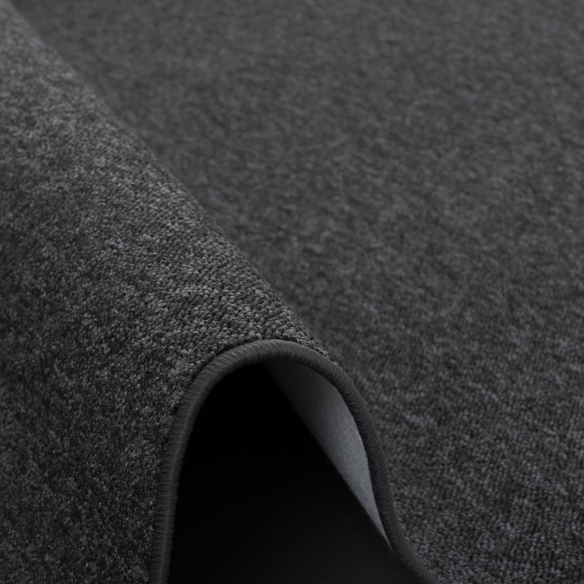 FEINSCHLINGEN VELOUR LÄUFER TEPPICH STRONG - Schwarz/Grau, Textil (100/200cm) - Snapstyle
