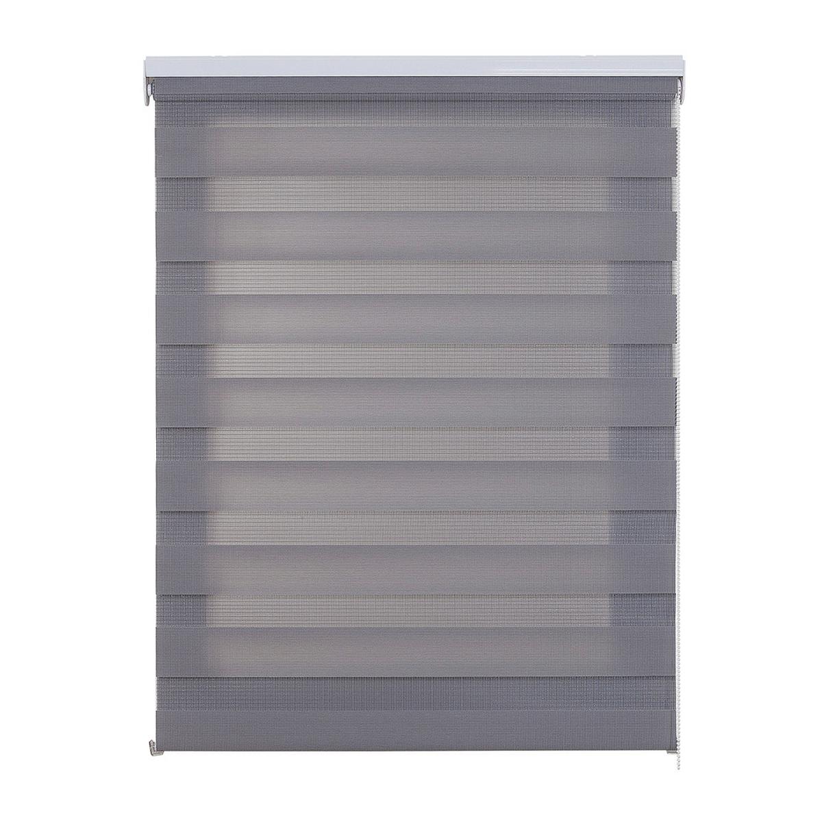DOPPELROLLO Silber 100x180 cm EL - Silberfarben, Kunststoff (100/180cm) - STORESDECO