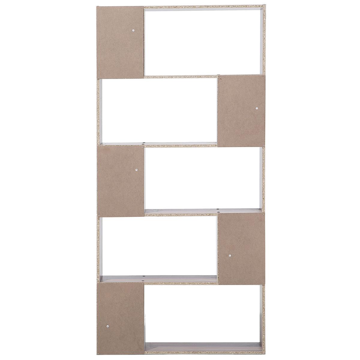 REGAL 5 Fächer Orilla - Dunkelbraun, Holzwerkstoff (83/174/23cm) - Beliani