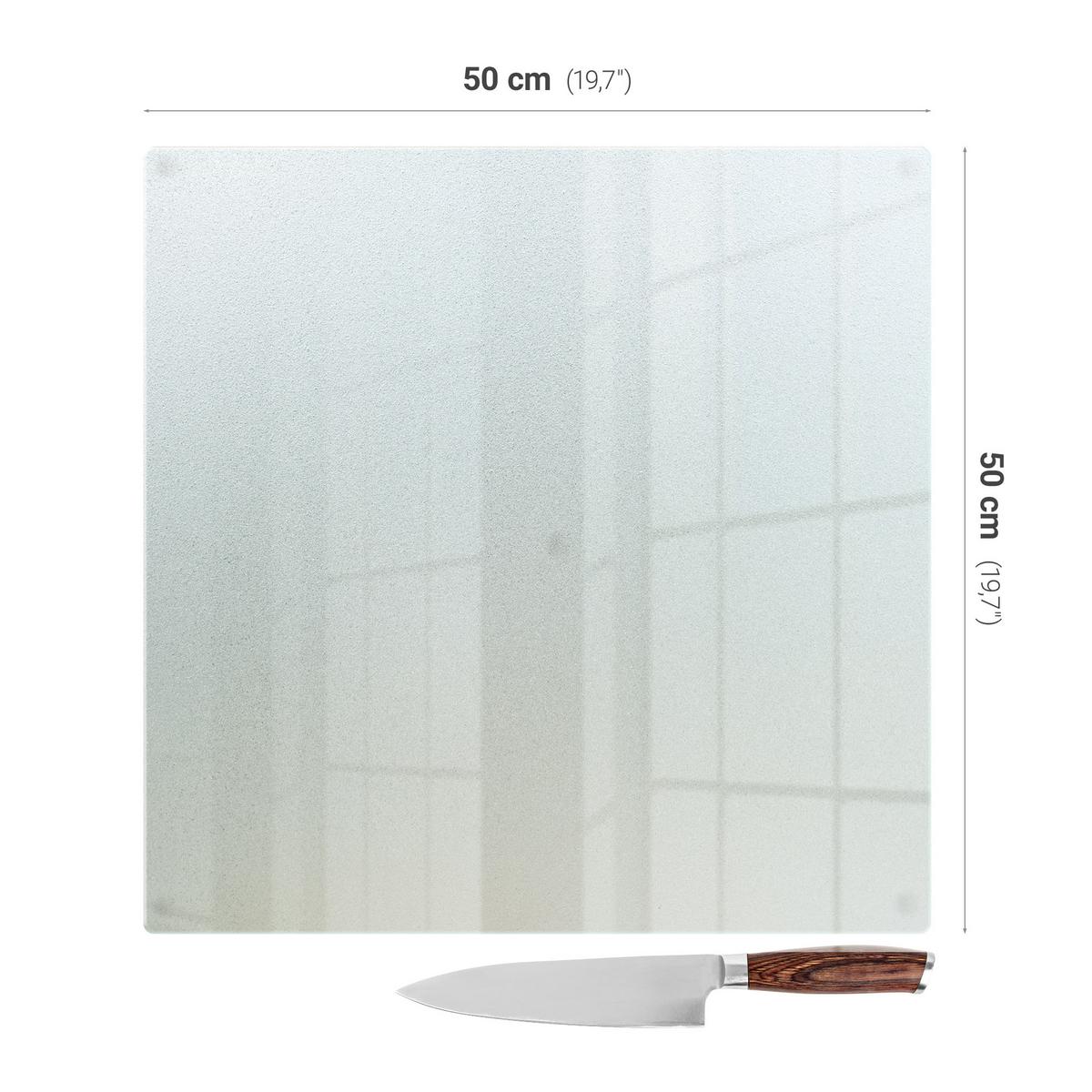 KÜCHENRÜCKWAND Glas transparent 50x50 cm - Transparent, Glas (50/50/0.4cm) - TULUP