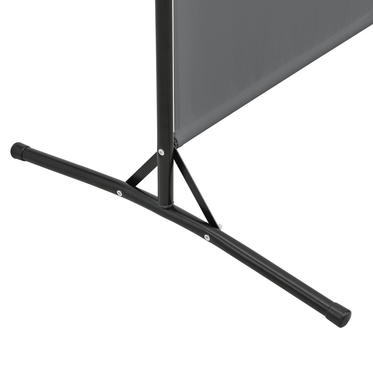 SICHTSCHUTZ Tarazona - Dunkelgrau, Textil/Metall (175/0.1cm) - [en.casa]