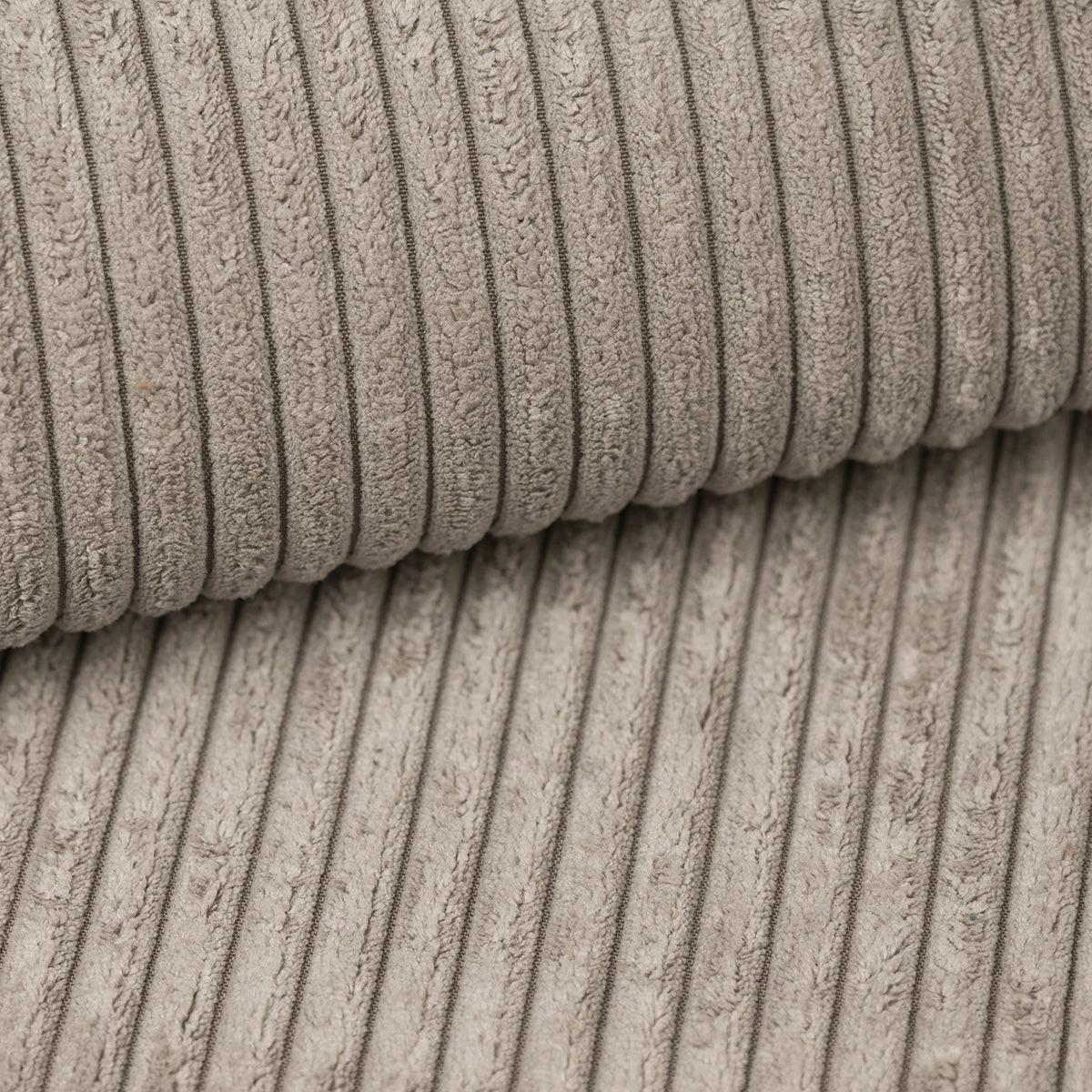PANORAMASOFA Jonas 5 Sitzplätze Taupe - Taupe, Holz (350/85/185cm) - Petits-meubles