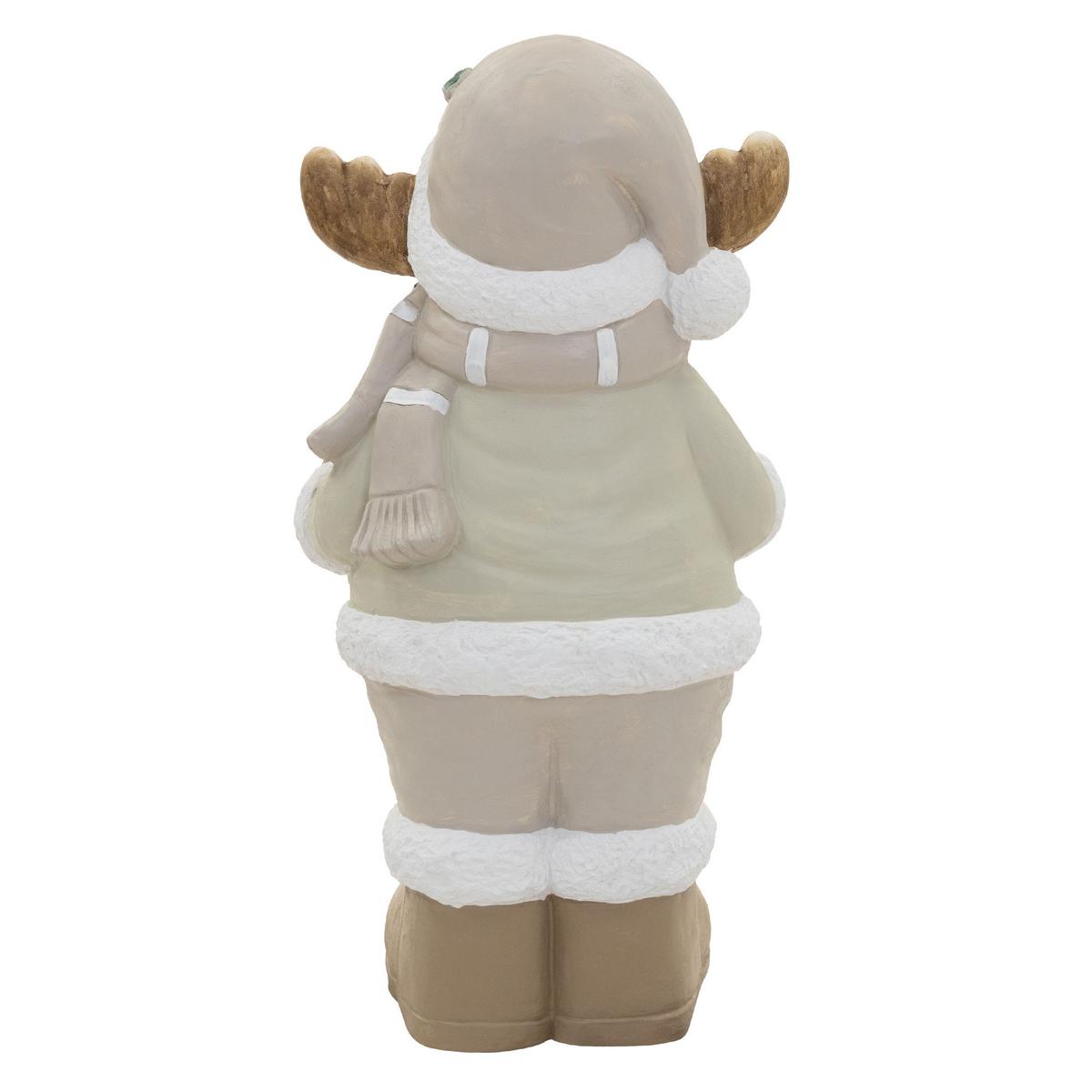 WEIHNACHTSELCH-FIGUR mit LED-Beleuchtung Weihnachtsdeko Innen Rentier 76 cm - Multicolor, Stein (40/76/29cm) - ECD-Germany