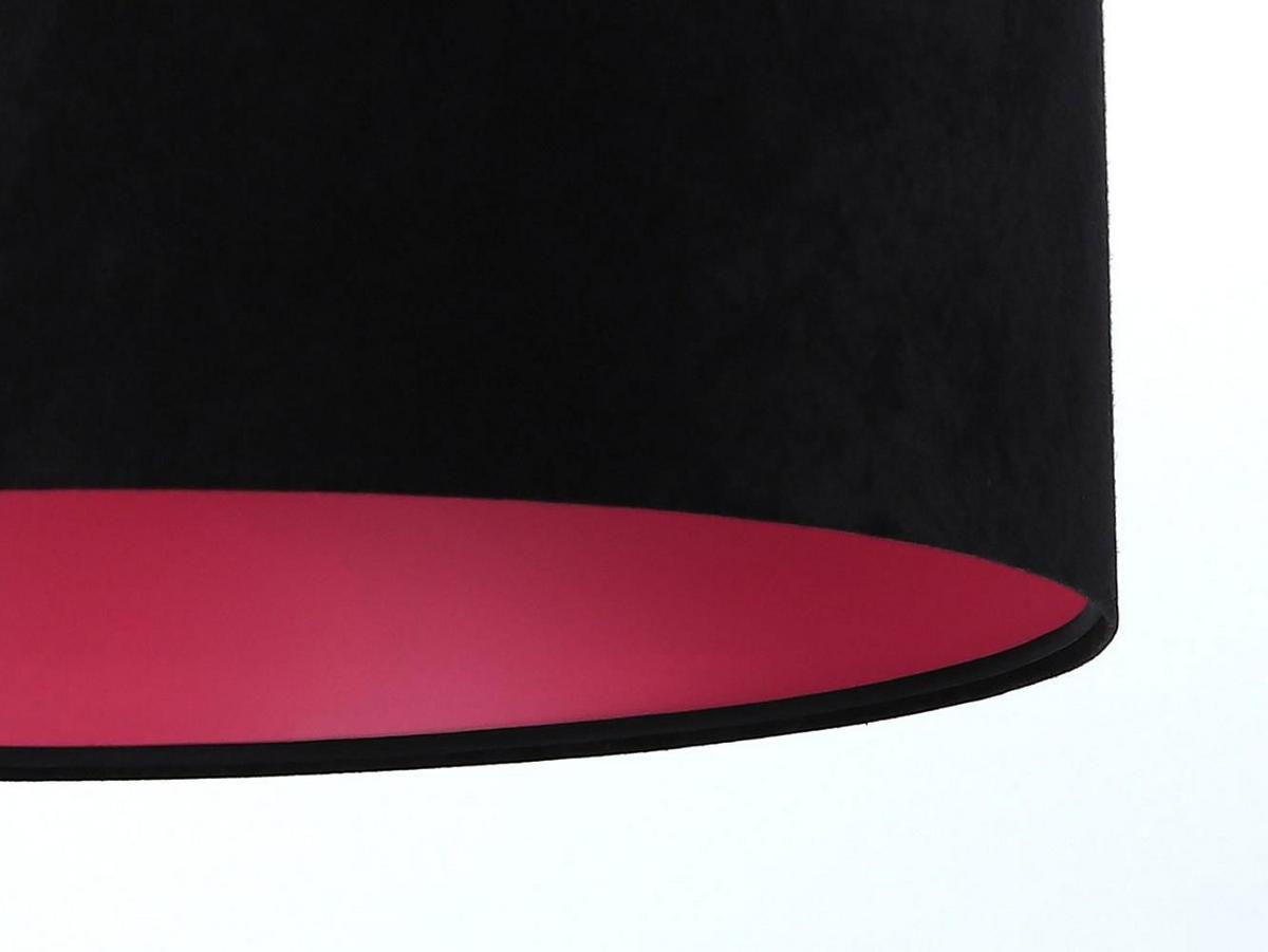 HÄNGELEUCHTE Rosa 60/30 cm - Pink/Schwarz, Kunststoff (60/1.1/30cm) - ONZENO
