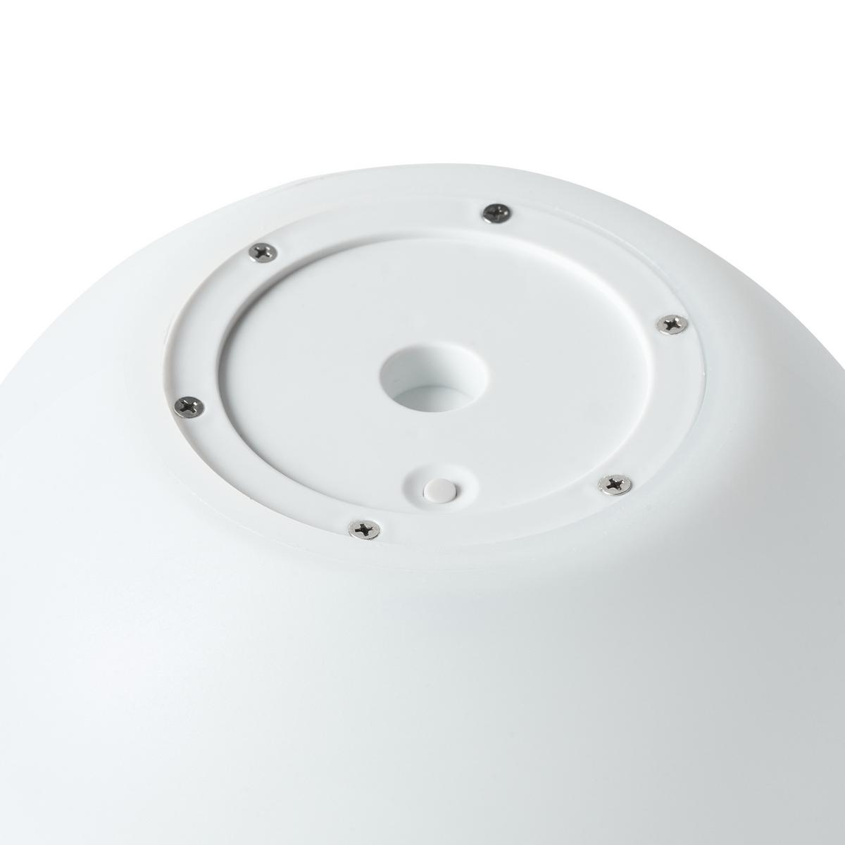 LED- KUGELLEUCHTE Weiß Lobaina - Weiß, Kunststoff (28/28/28cm) - Beliani