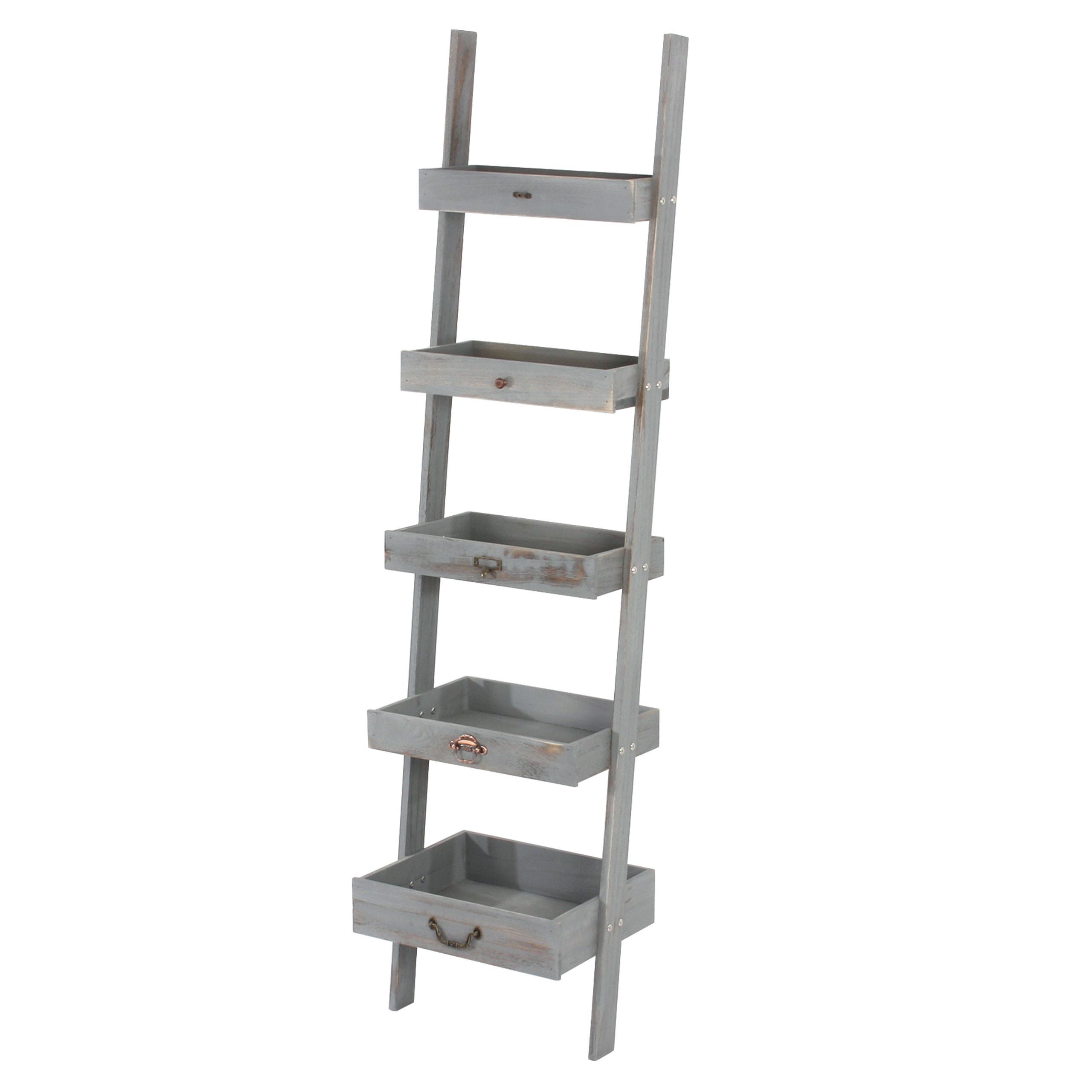 PFLANZREGAL BLUMENSTÄNDER Grau - Grau, Holz (43/169/32cm) - MCW