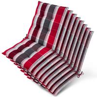 NIEDERLEHNER Sun-NL 105x50x8cm Rot-Anthrazit-Gestreift (8tlg) - Dunkelrot, Textil (50/100cm) - Beautissu 