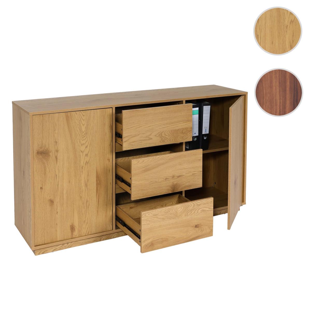 SIDEBOARD Eiche Dekor - Eichefarben, Holz (160/86/40cm) - MCW