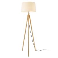 STEHLEUCHTE Tomar - Weiß, Holz (38/43/153cm) - lux.pro