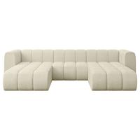 WOHNLANDSCHAFT modulares Sofa Joren-U1 - 319x177x70 cm Beige - Beige, Holzwerkstoff/Textil (319/70/177cm) - ALTDECOR