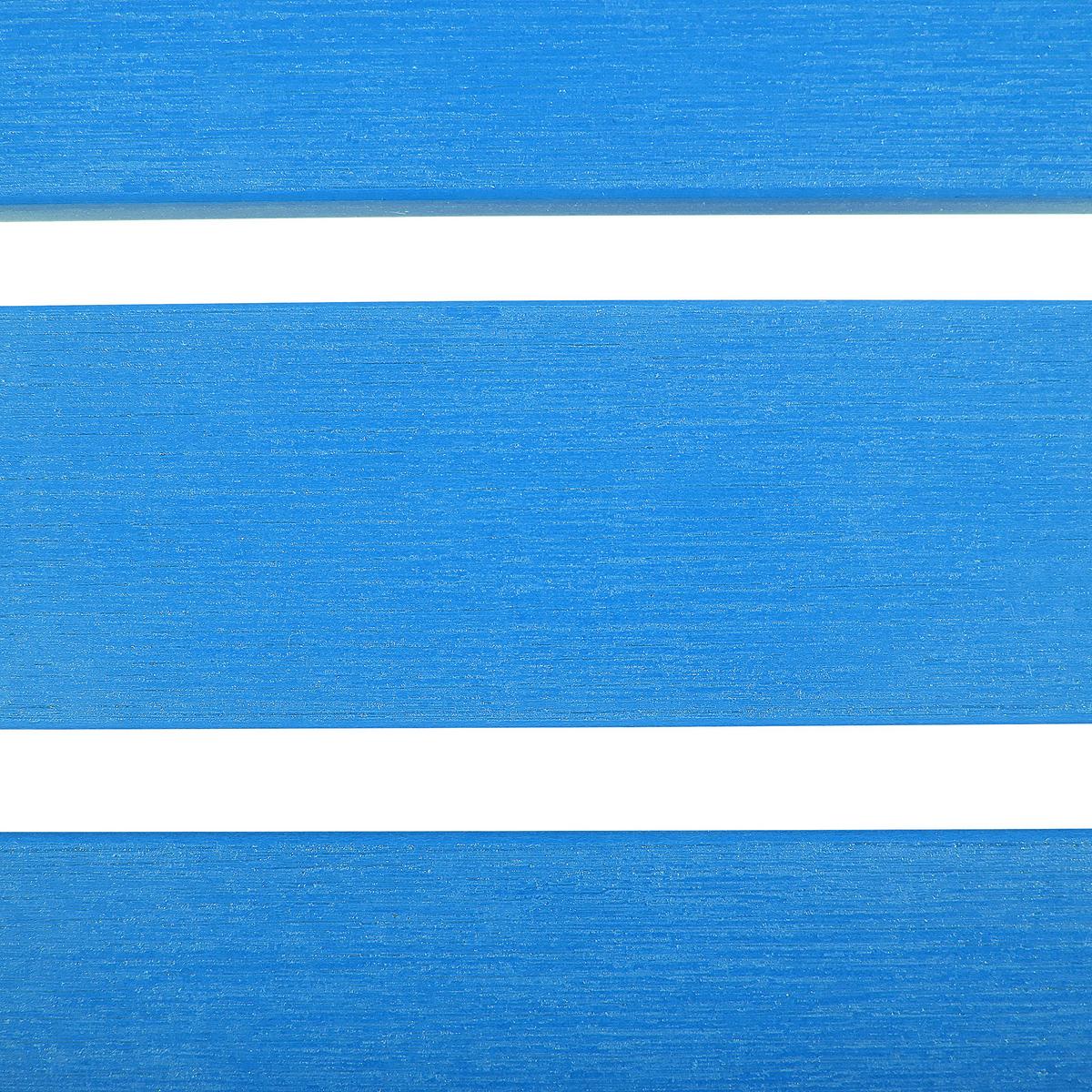 FUSSHOCKER Kunstholz blau Adirondack - Blau, Kunststoff (50/34/43cm) - Beliani