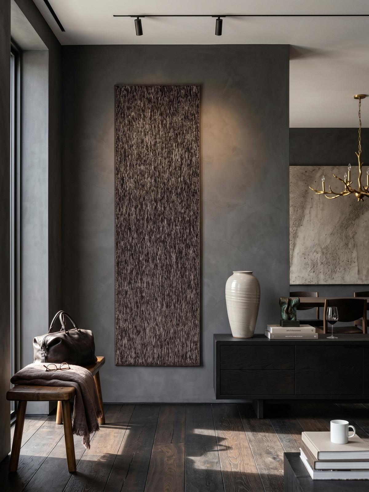 KURZFLORTEPPICH AMMER, einfarbig, Braun, 80 x 250 cm - Braun, Textil (250/80cm) - KADIMA DESIGN