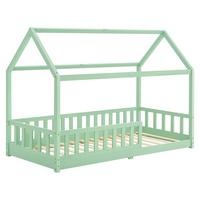 KINDERBETT Marli mint 90x200 cm - Mintgrün, Holz (90/200cm) - Juskys