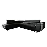 ECKSOFA Lyam 4 Sitzplätze Schwarz - Schwarz, Textil (271/201cm) - Petits-meubles