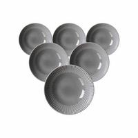 SUPPENTELLER Banda Grau ø 20 cm 6er Set - Grau, Keramik (20cm) - Ritzenhoff Breker