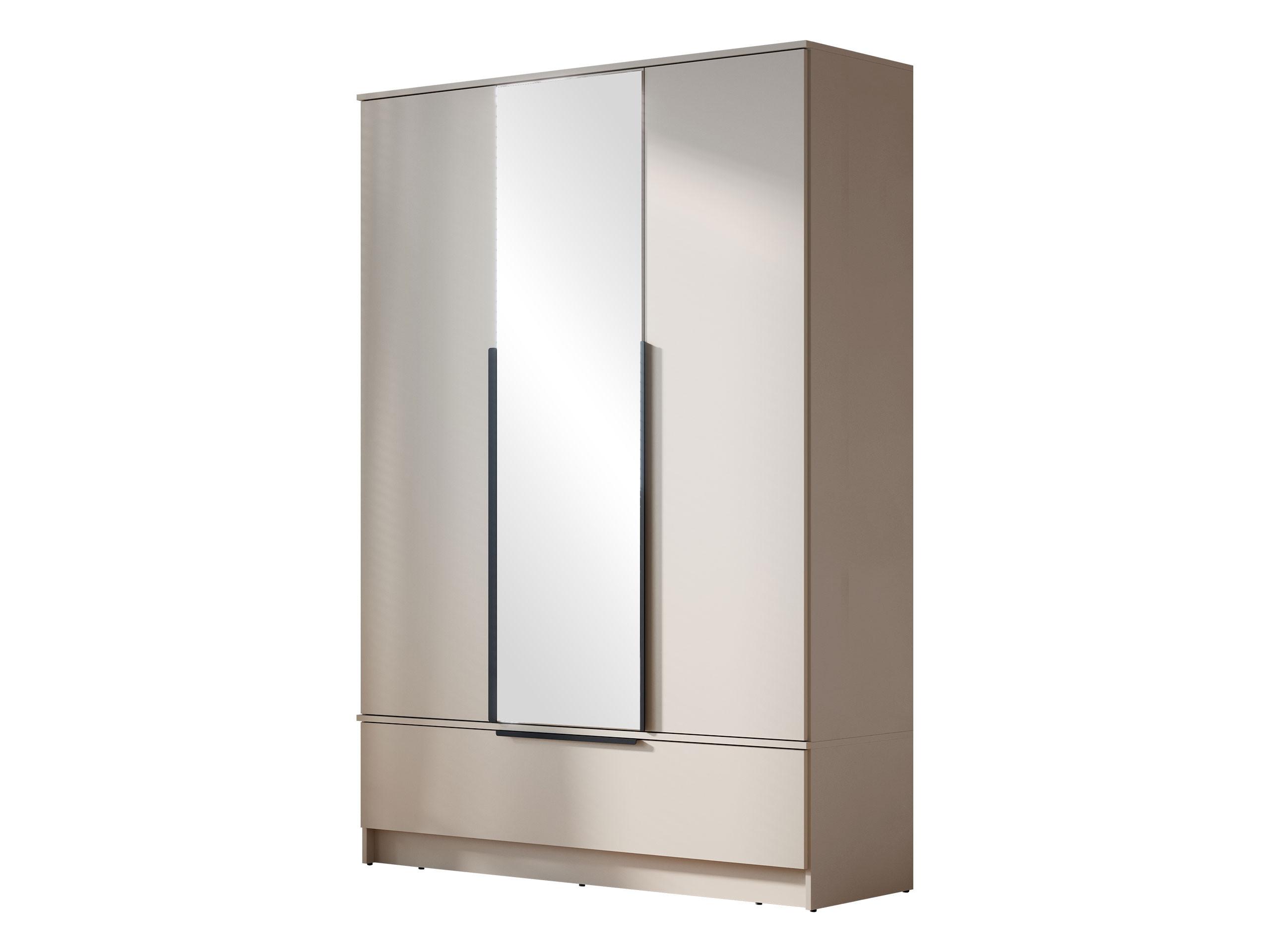 DREHTÜRENSCHRANK Spirit 3D - Kaschmir/Schwarz, Holzwerkstoff/Kunststoff (135/193/51cm) - MIRJAN24