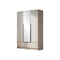DREHTÜRENSCHRANK Spirit 3D - Kaschmir/Schwarz, Holzwerkstoff/Kunststoff (135/193/51cm) - MIRJAN24