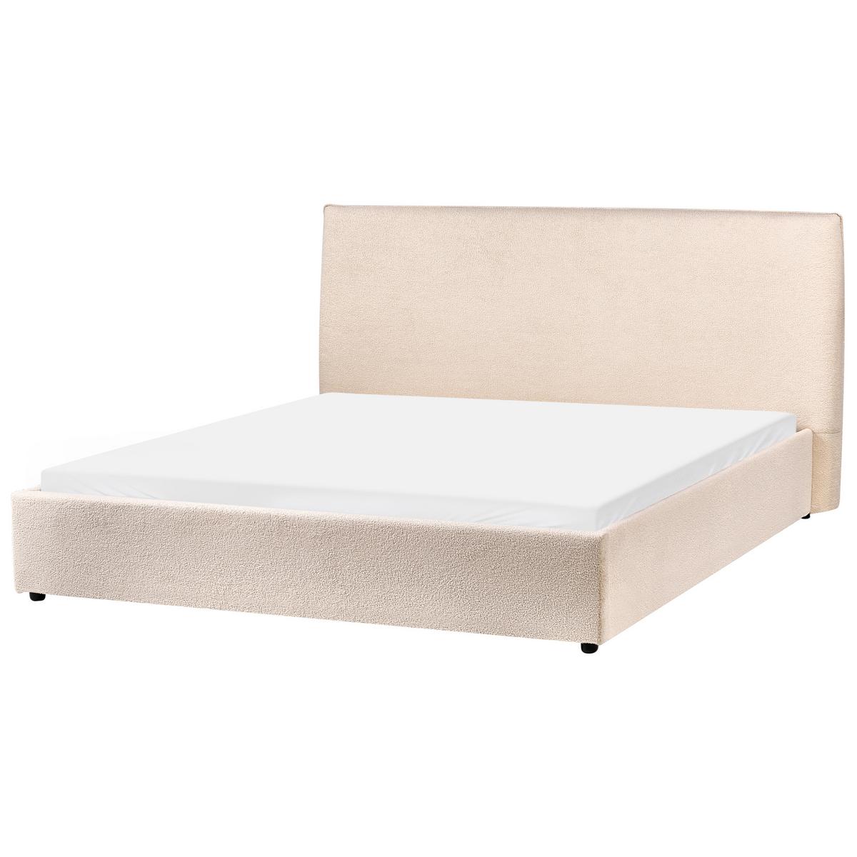 BETT mit Lattenrost 160/200 cm Beige Lavaur - Beige, Textil (160/200cm) - Beliani
