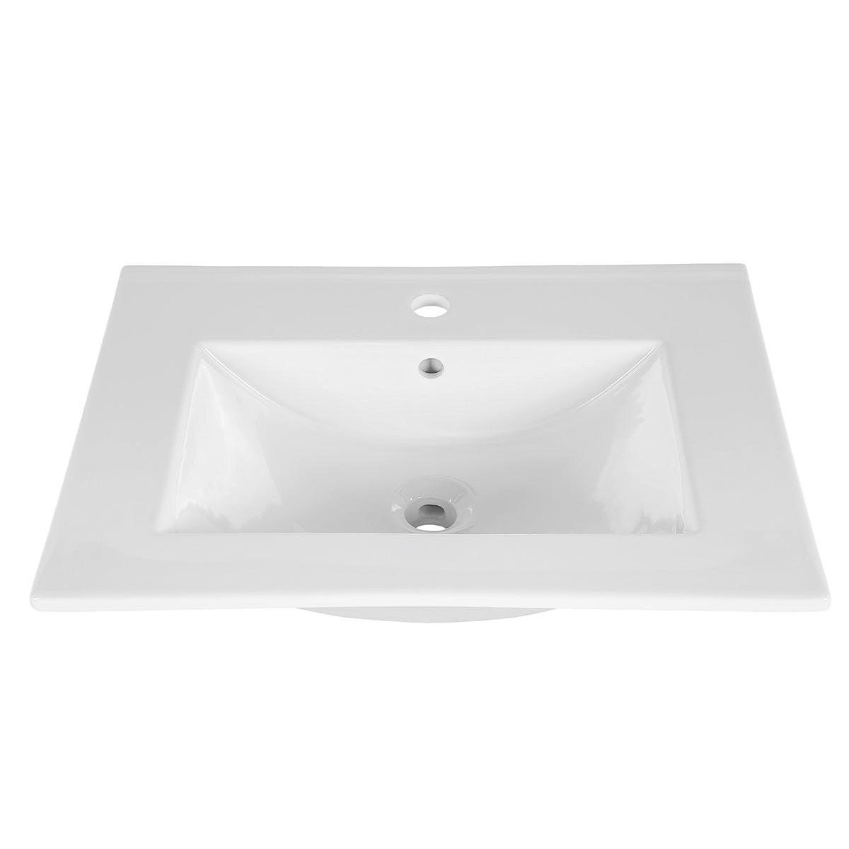 WASCHTISCH 61cm Edmé Dunkles Holz - Braun, Holzwerkstoff (61/52/46cm) - Petits-meubles