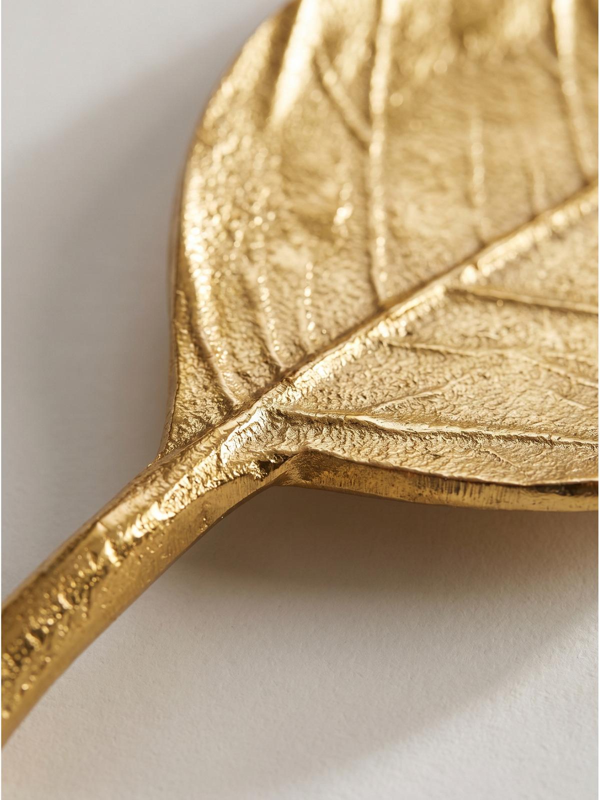 DEKOSCHALE SUBIACO, Aluminium, handgefertigt, Gold, 61 x 18 x 4 cm - Goldfarben, Metall (4cm) - KADIMA DESIGN