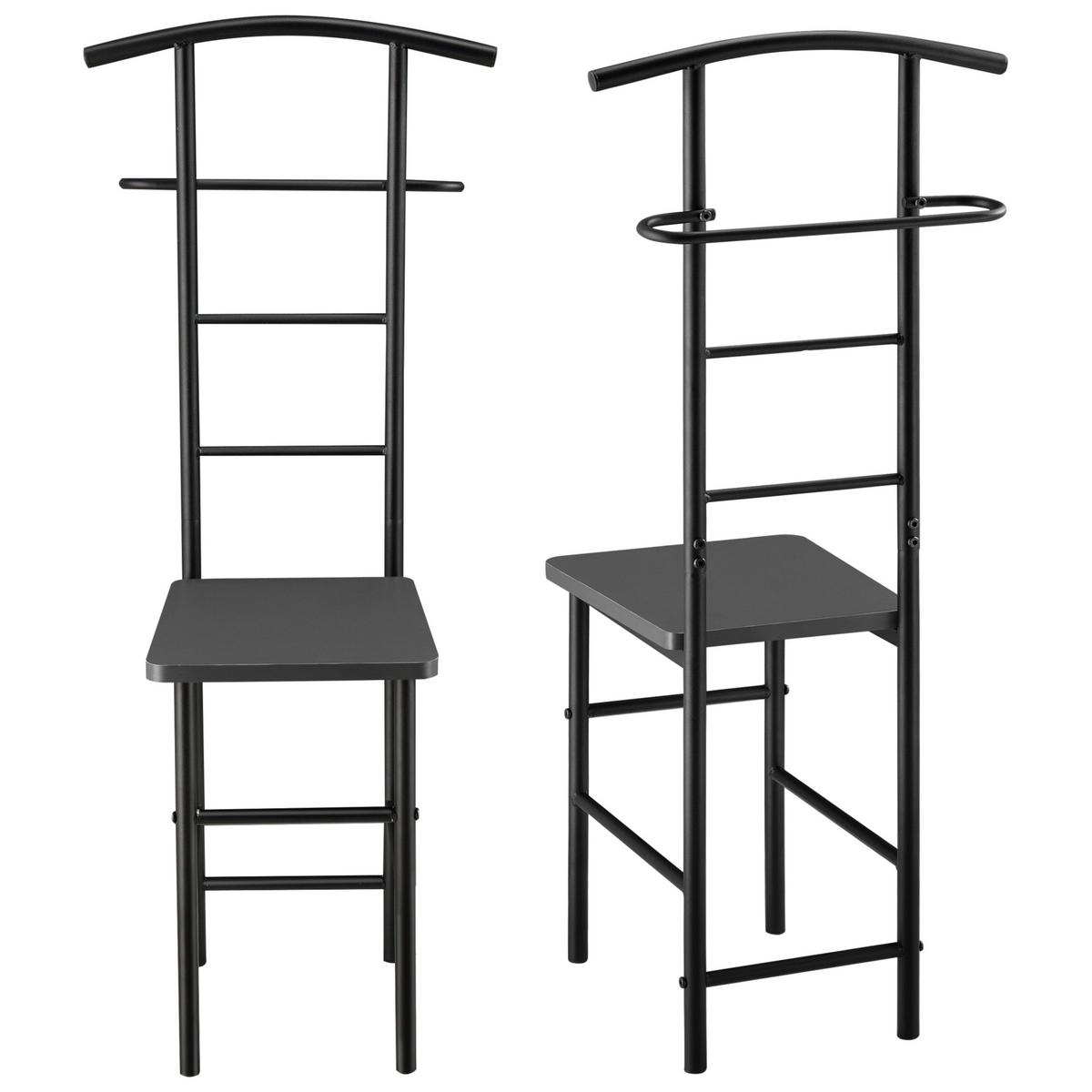 HERRENDIENER Anaheim - Dunkelgrau, Metall (45/107/45cm) - [en.casa]