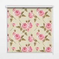 INNENROLLO - Fensterrollo - Rollo - 80x180 cm - Rosen - Pink, Kunststoff (80/180/0.5cm) - TULUP