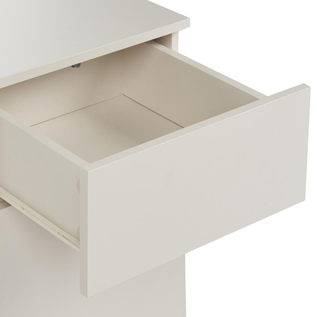 SCHREIBTISCH Hellbeige 120/60 cm mit Schubladen Lexton - Beige, Holzwerkstoff (60/120/75cm) - Beliani
