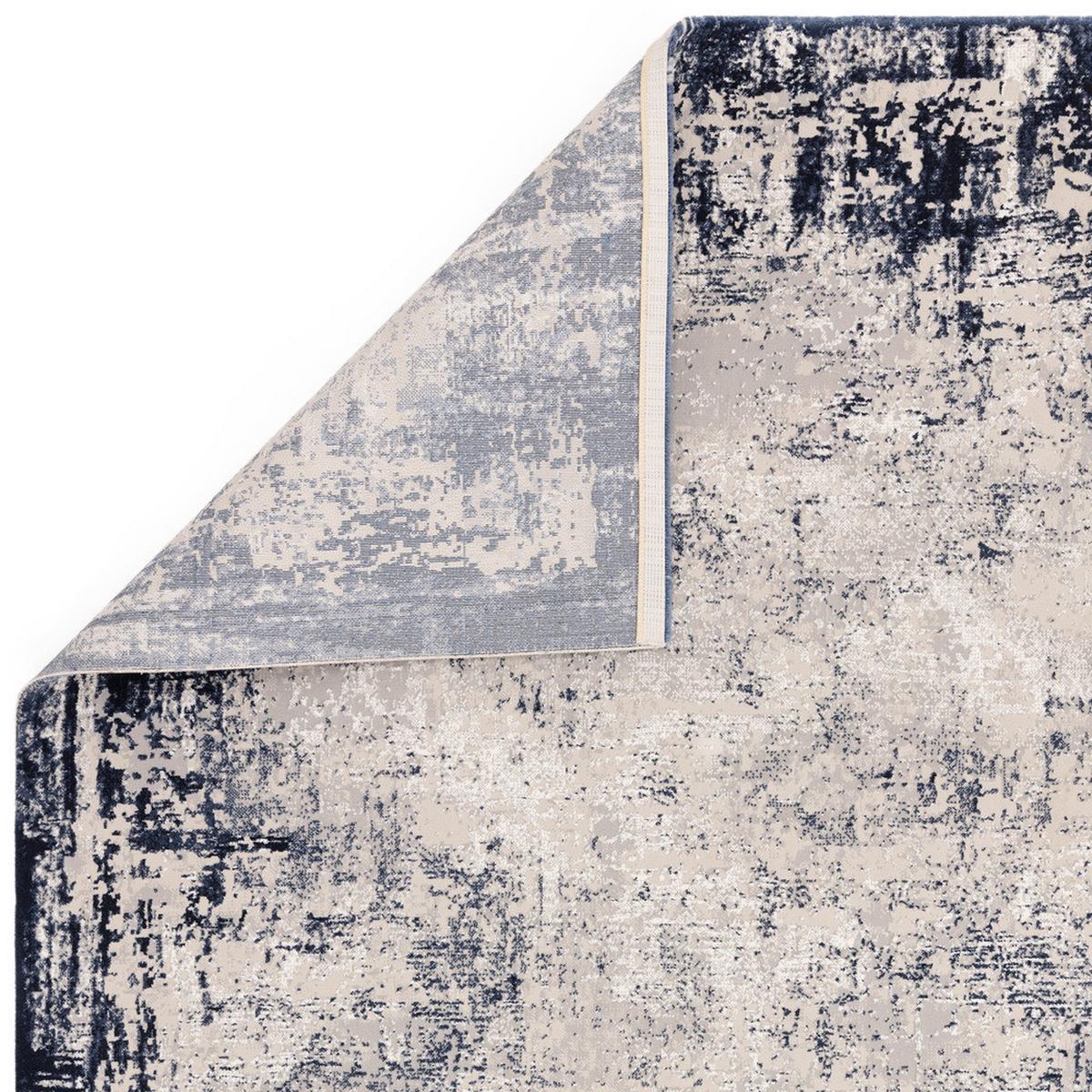 TEPPICH TIBER-Rieti, abstrakt, Dunkelblau, 160 x 230 cm - Blau, Textil (230/160cm) - KADIMA DESIGN