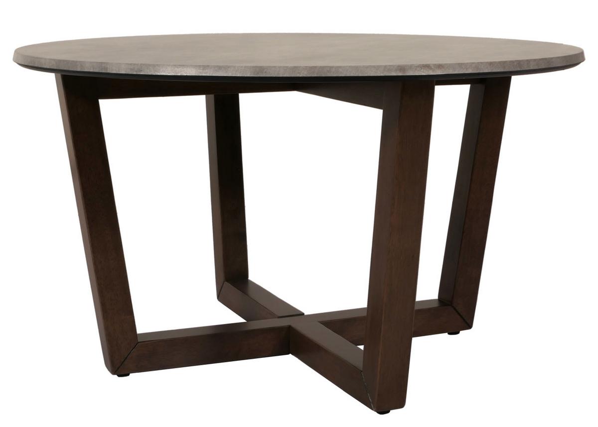 COUCHTISCH rund Beton Dekor - Grau, Holz (80/80/46cm) - MCW