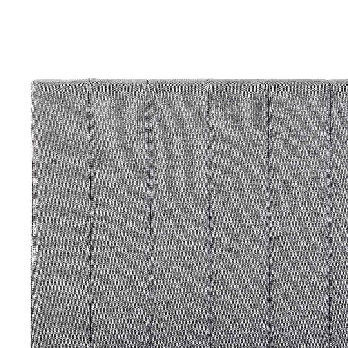 POLSTERBETT 180/200cm Hellgrau Poitiers - Hellgrau, Textil (180/200cm) - Beliani