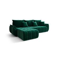 ECKSOFA Louise - Grün, Holzwerkstoff/Textil (185/280cm) - Fun Möbel