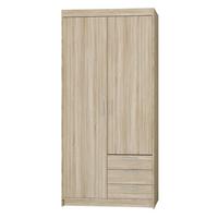 DREHTÜRENSCHRANK ELENORA 89,7/190,5/53cm 2-türig Sonoma Eiche - Sonoma Eiche, Holzwerkstoff (89.7/190.5/53cm) - MASSENO