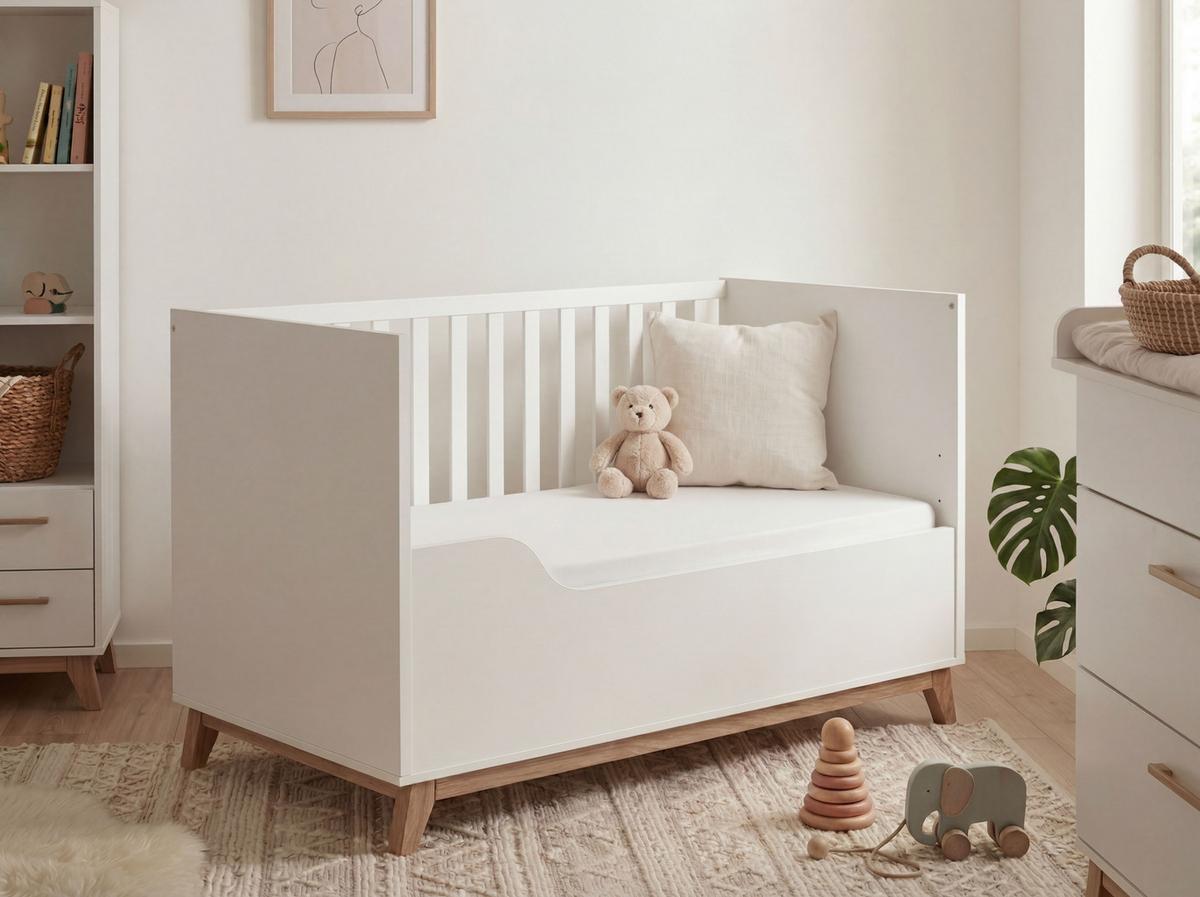 UMBAUSEITE für Babybett Lina 70 x 140 cm - Weiß, Holzwerkstoff (139/39/2cm) - arthur berndt