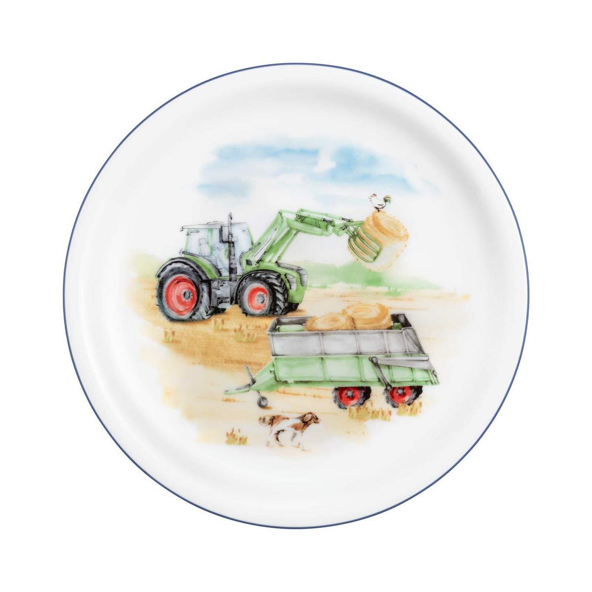 KINDERGESCHIRR SET Compact Mein Traktor bunt 3-tlg. - Multicolor, Keramik (21.4/20.5/21.4cm) - Seltmann Weiden