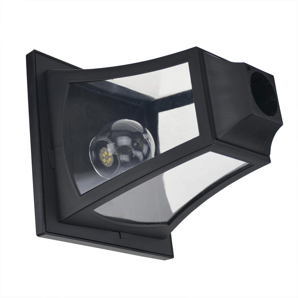 SOLAR Gartenlaterne mit 3 flammig Solarlaterne mit LED 120 Lumen IP44 Kunststoff - Schwarz, Metall (51.5/47/182.5cm) - Outsunny
