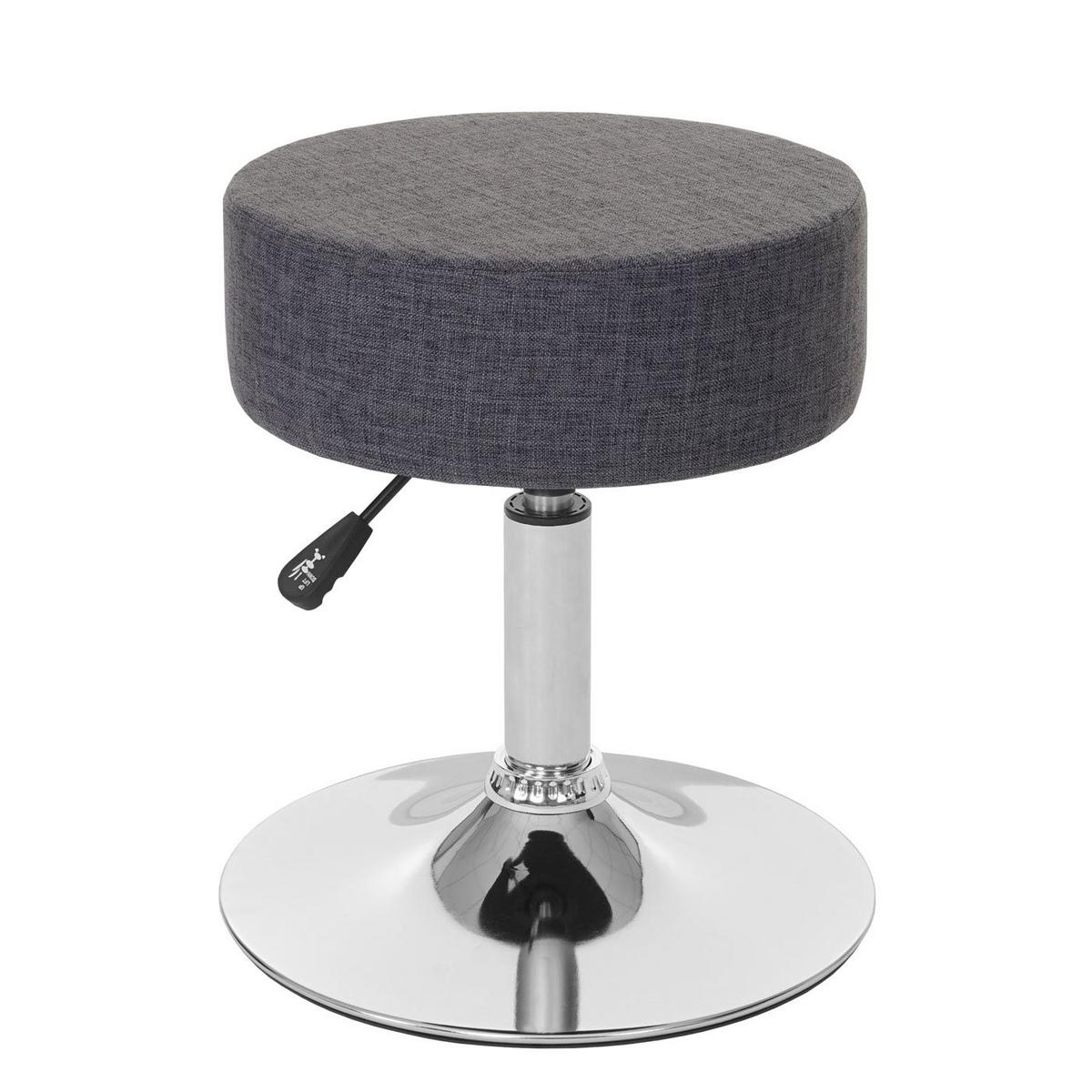 HOCKER Grau - Grau, Textil (35/55/35cm) - MCW