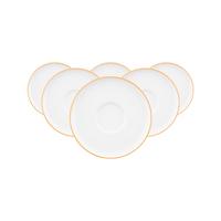KOMBIUNTERTASSEN Sento Home Pure Lines Mango Orange ø 16,2 cm 6er Set - Orange, Keramik (16.2cm) - Seltmann Weiden