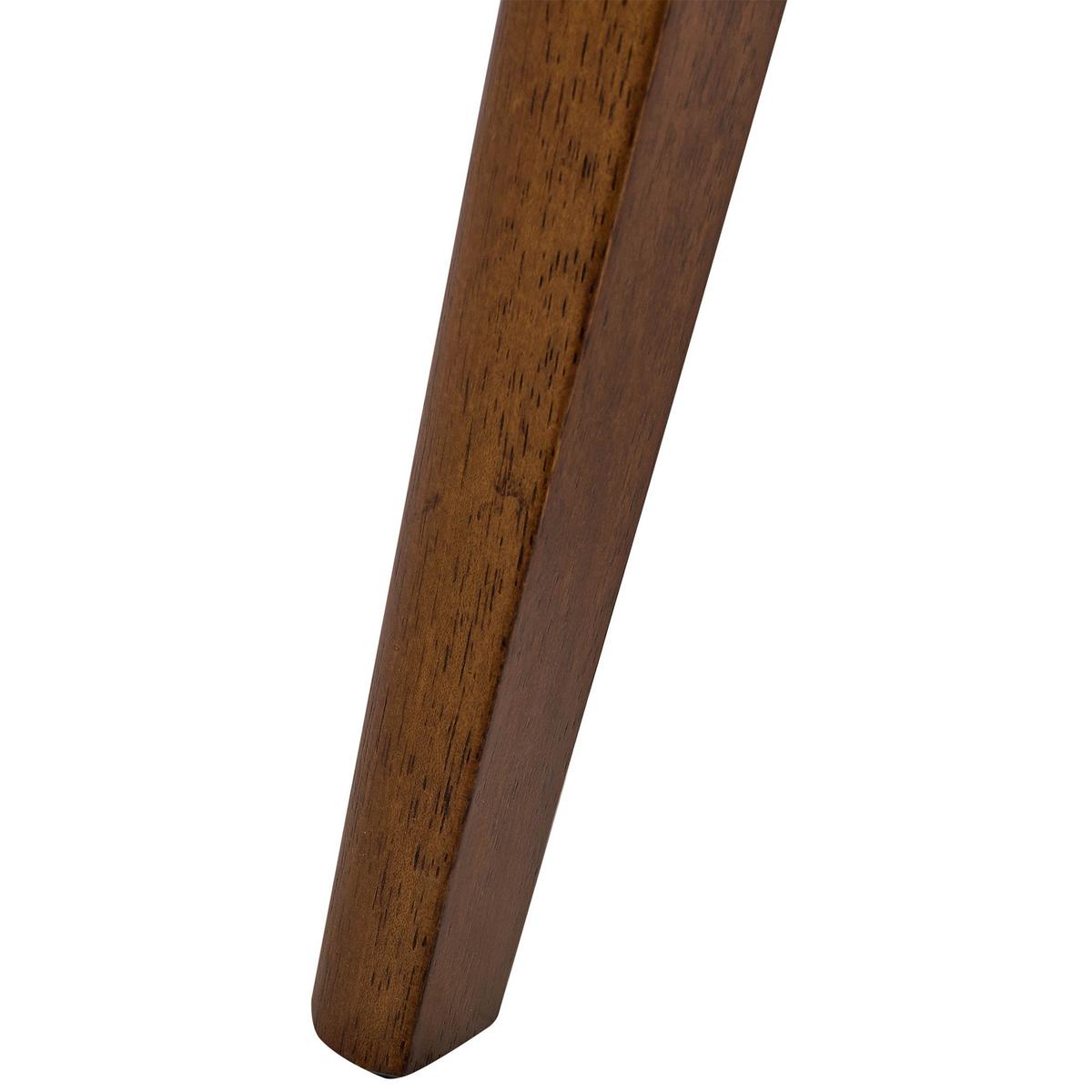 ESSZIMMERSTUHL 2er-Set Hellbeige/Dunkelbraun Alcova - Dunkelbraun/Beige, Holz (51/93/54cm) - Beliani