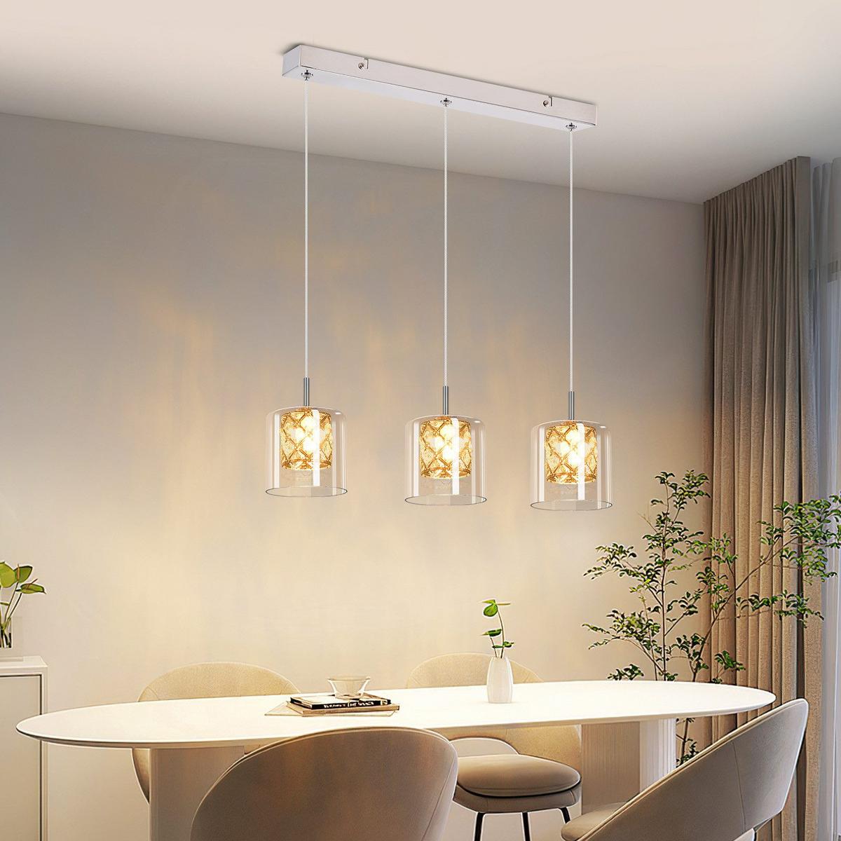 PENDELLEUCHTE Marino 40/5/140 cm - Silberfarben, Metall (5/40/140cm) - Nettlife