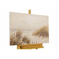 ACRYLBILD HANDGEMALT 90/60 cm - Beige, Holz/Textil (90/60cm) - KUNSTLOFT