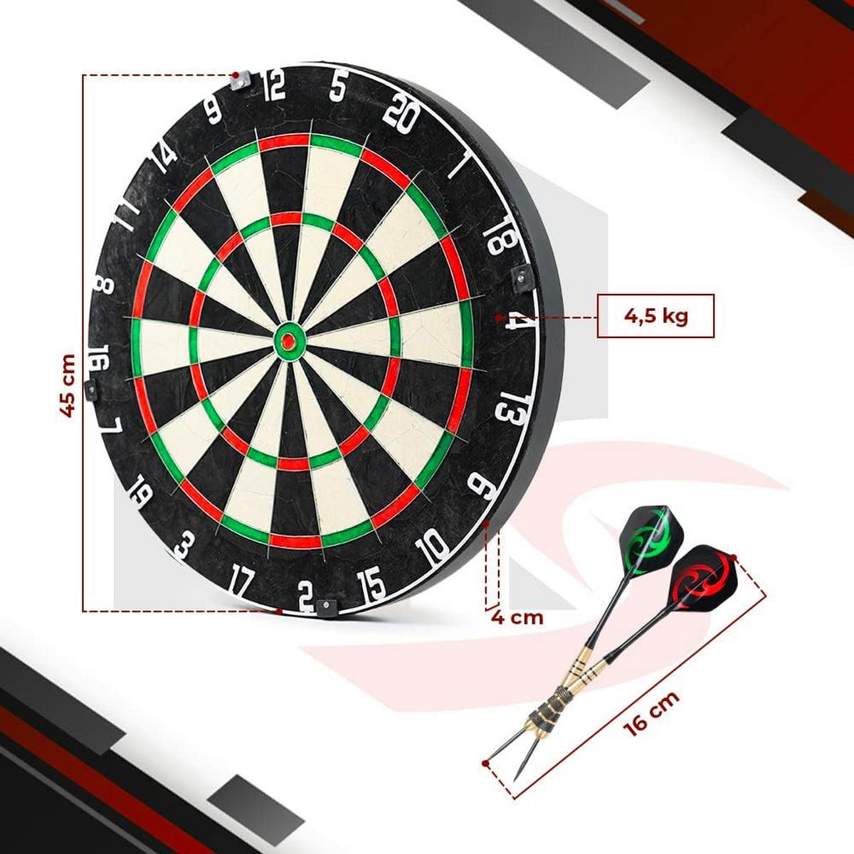 DARTSCHEIBE - Multicolor, Holzwerkstoff (45/45cm) - Lion Home Sports