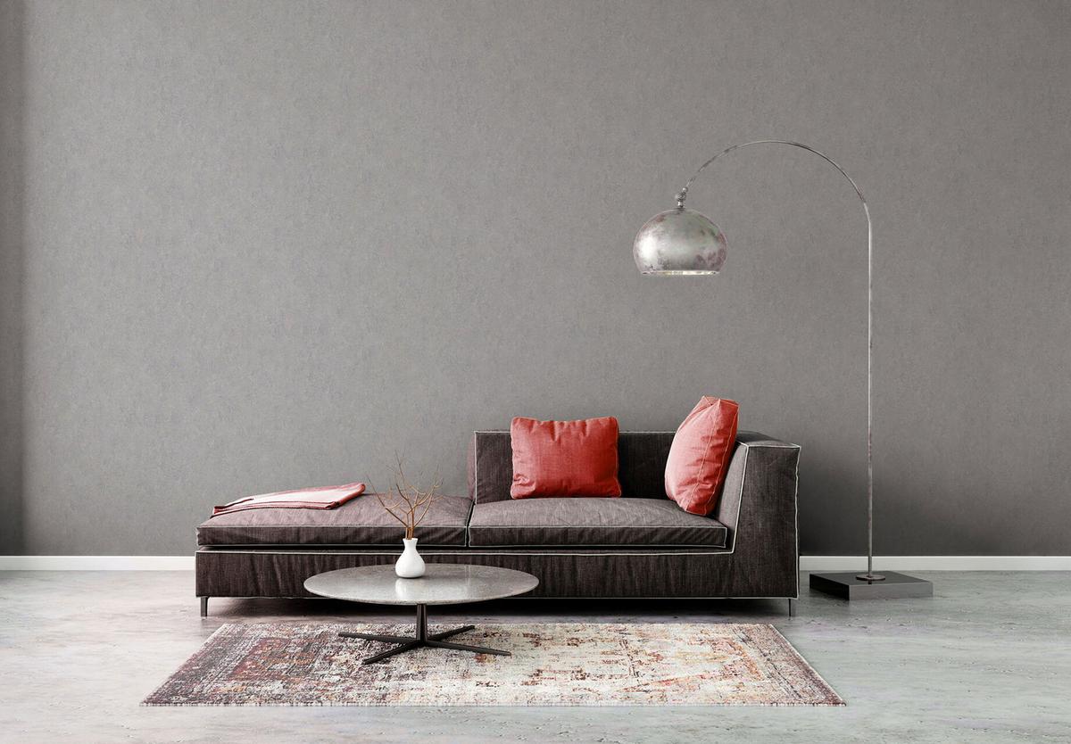 VLIESTAPETE Grau 53/1005 cm - Grau, Textil (53/1cm) - KUNSTLOFT