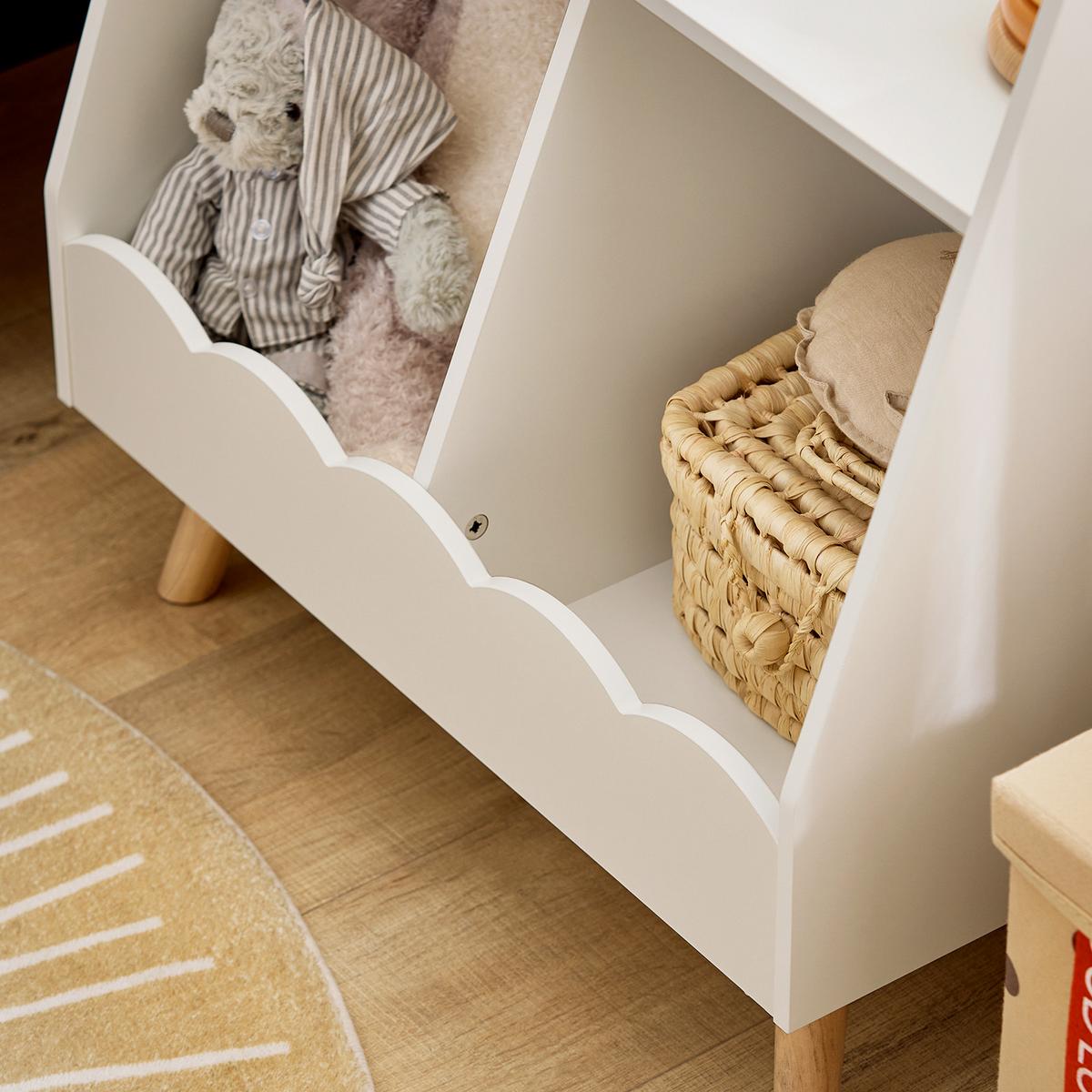 KINDERREGAL Weiß - Weiß, Holzwerkstoff (61/71/35cm) - SoBuy