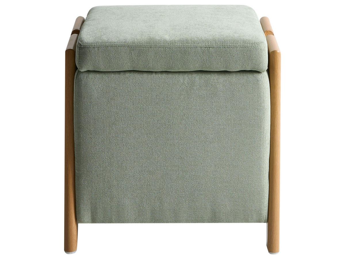 POUF Grün Edland - Braun/Hellgrün, Textil (45/44/43cm) - Beliani