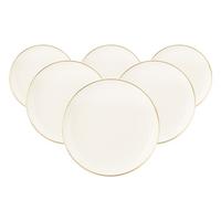 BROTTELLER Savona Goldlinie creme ø 17,7 cm 6er Set - Creme, Keramik (17.7cm) - Seltmann Weiden