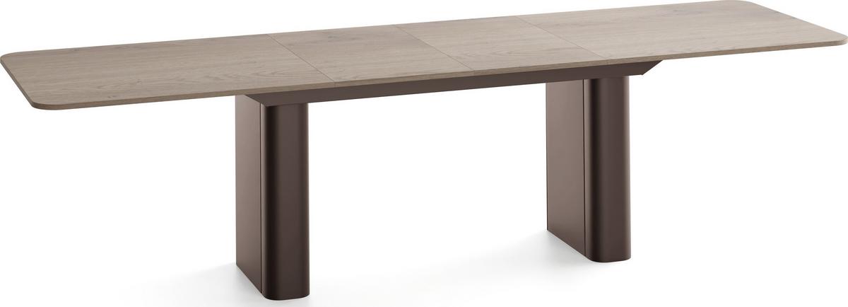 ESSTISCH Riven rechteckig ausziehbar verlängerbar mit Butterfly-Auszug, Eiche Braun 180-276/90/76 cm - Eichefarben/Braun, Holzwerkstoff/Metall (90/276/76cm) - WFL GROUP