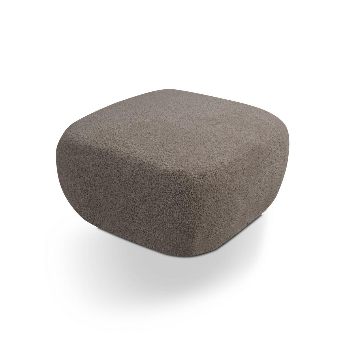 POLSTERHOCKER AMICO Modern Sitzhocker, Fußhocker Beige - Beige, Holzwerkstoff/Kunststoff (75/39/75cm) - MASSENO
