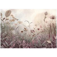 FOTOTAPETE Blumen Wiese Beige 400x280 cm - Multicolor, Papier (400/280cm) - Wallarena